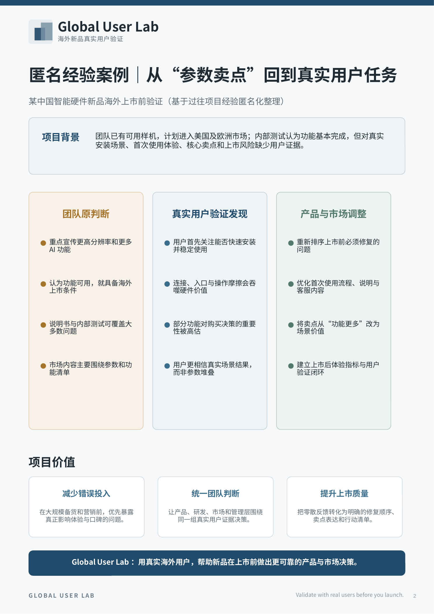 从参数卖点回到真实用户任务匿名案例